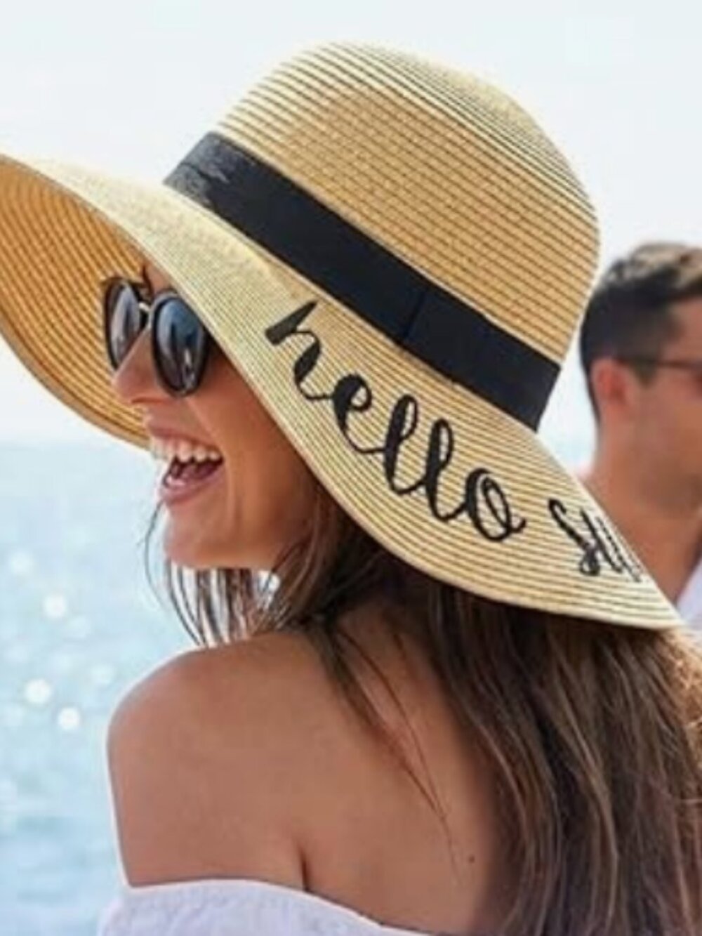 Women’s Straw Beach Hat – Packable Wide Brim, Floppy, Sun Hat